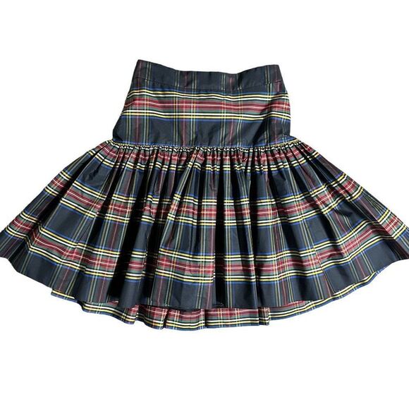 J. Crew Taffeta Skirt in Stewart Plaid Womens Size 000 - Picture 8 of 10